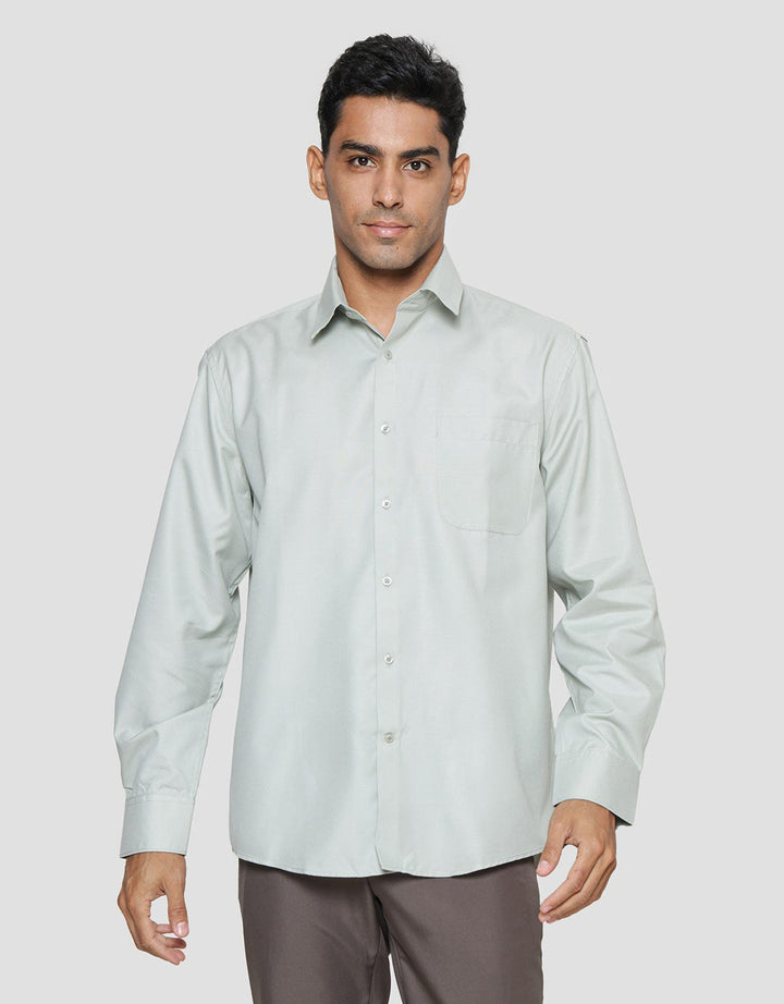 Cole Regular Pv Solid Kemeja Lengan Panjang Pria