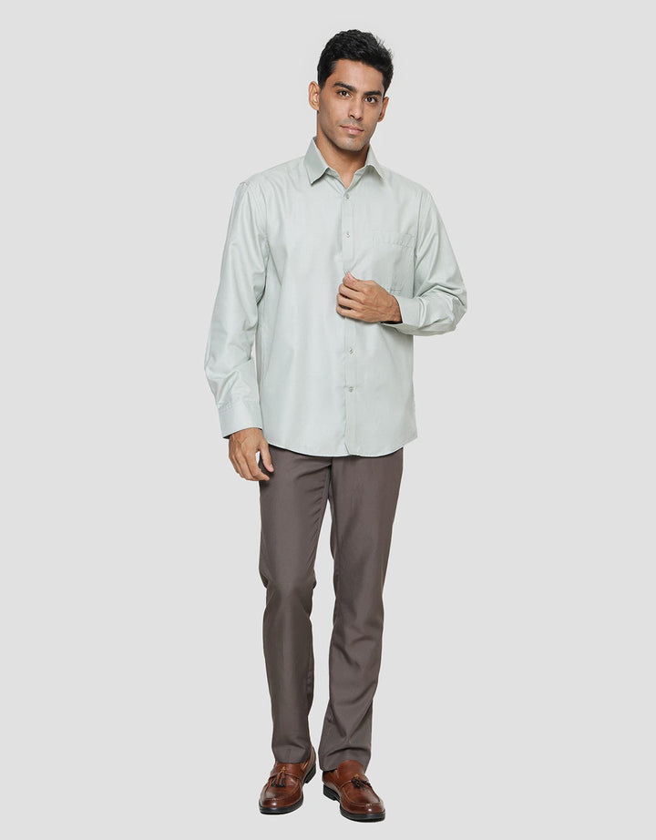 Cole Regular Pv Solid Kemeja Lengan Panjang Pria