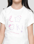 Little M Look Star And Bear Kaos Lengan Pendek Anak Perempuan