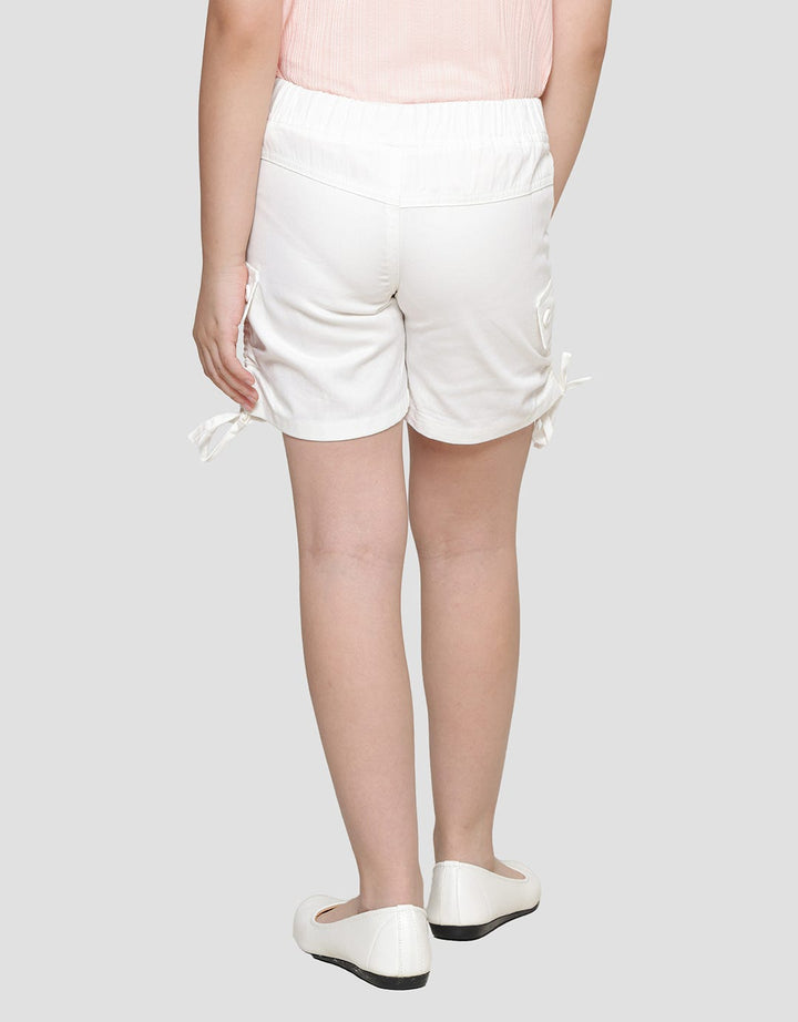 Little M Woven Serut Pinggir Kancing Depan Celana Pendek Anak Perempuan