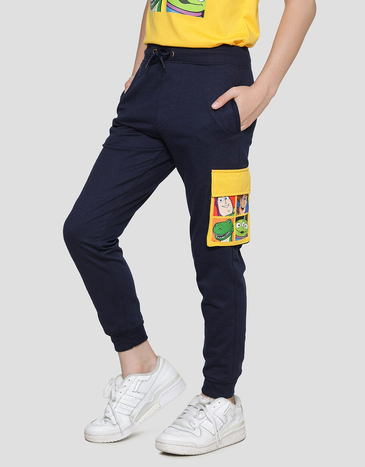 Disney Toy Story Horse Cargo Knit Celana Panjang Anak Laki-Laki