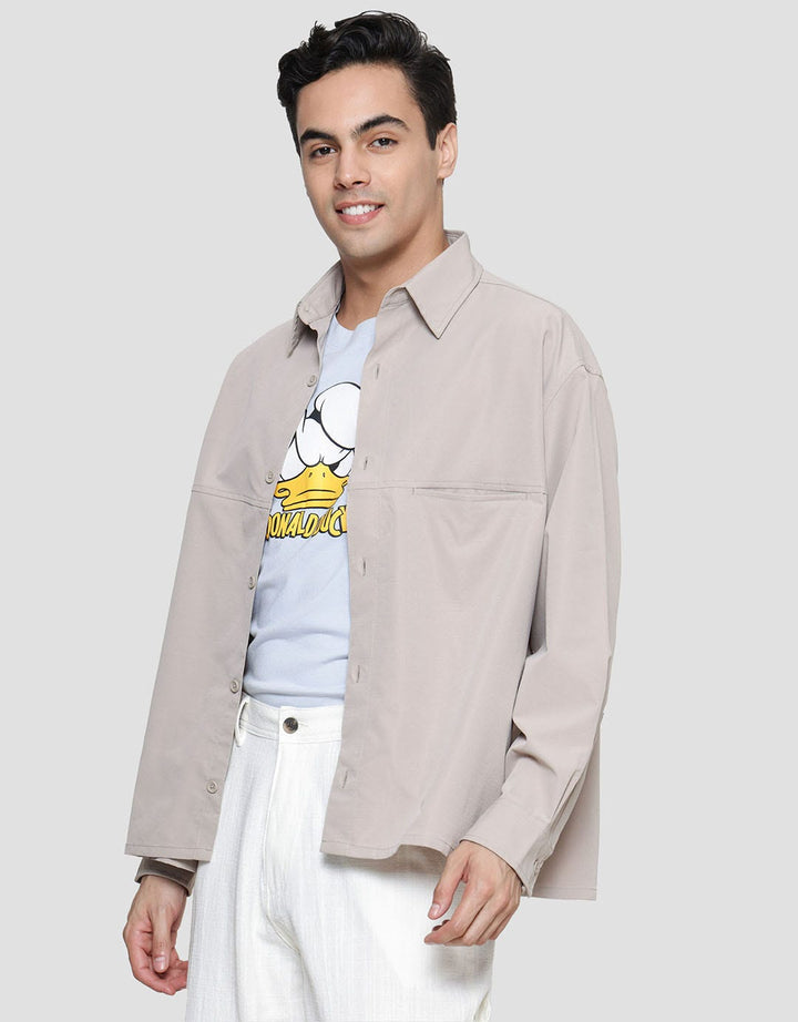 Details Pocket Crepe Kemeja Pria