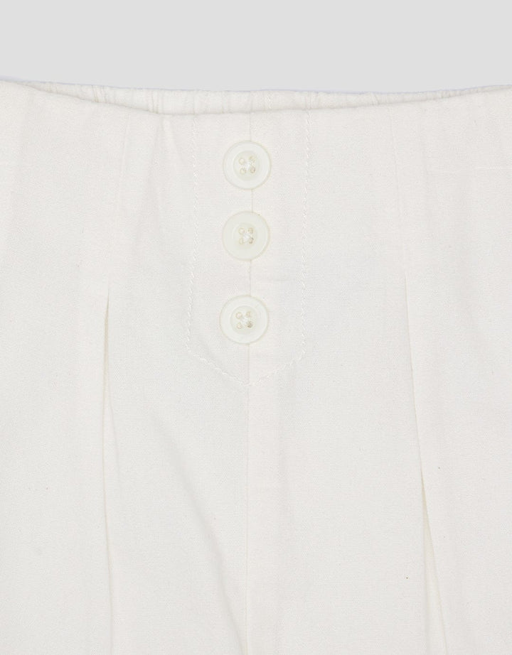 Little M Pleated Button Skort for Girls