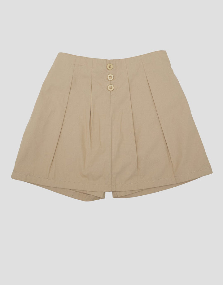 Little M Lipit Button Celana Skort Anak Perempuan