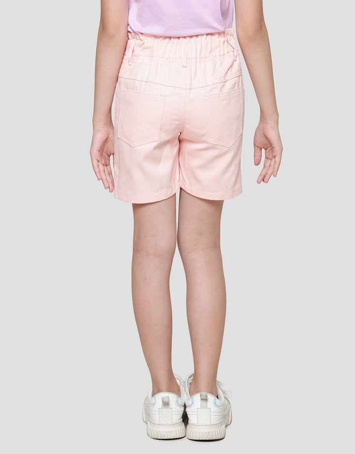 Little M Woven Kantong Kancing Kecil Celana Pendek Anak Perempuan