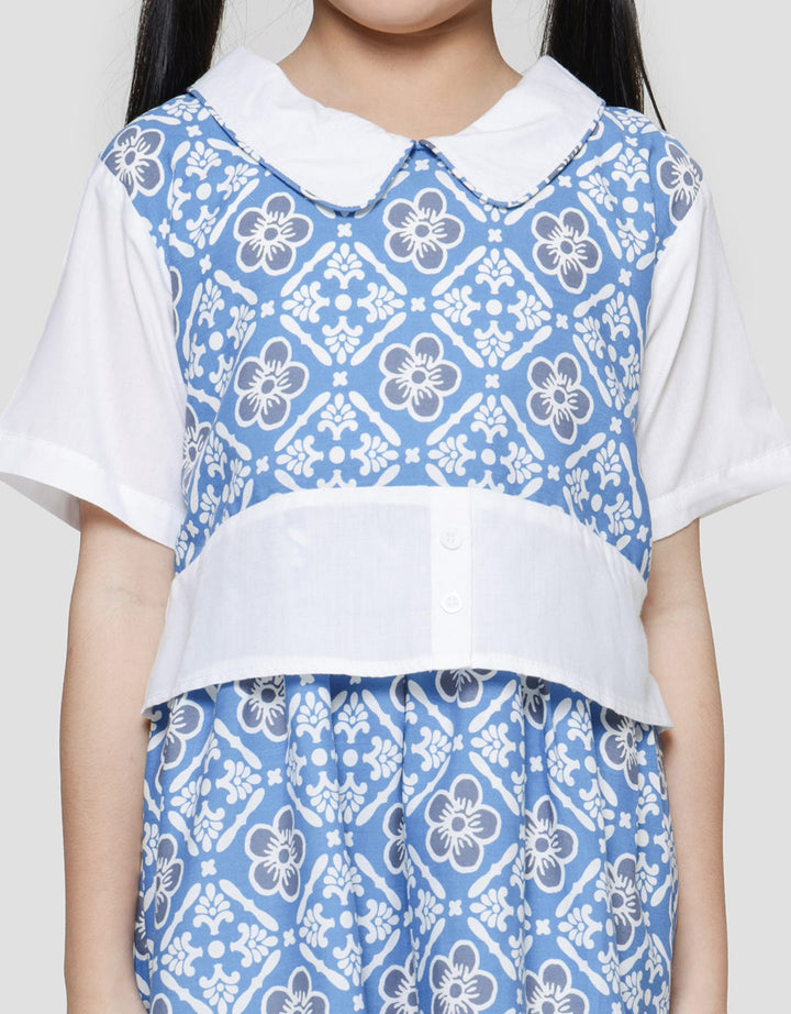 Sweet Miss Ceramic Batik Midi Dress Anak Perempuan
