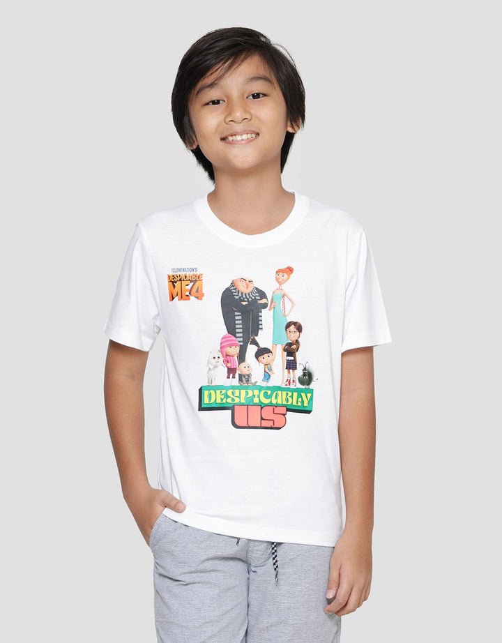 Character Minions Movie Poster Print Boys Short Sleeve T-shirt