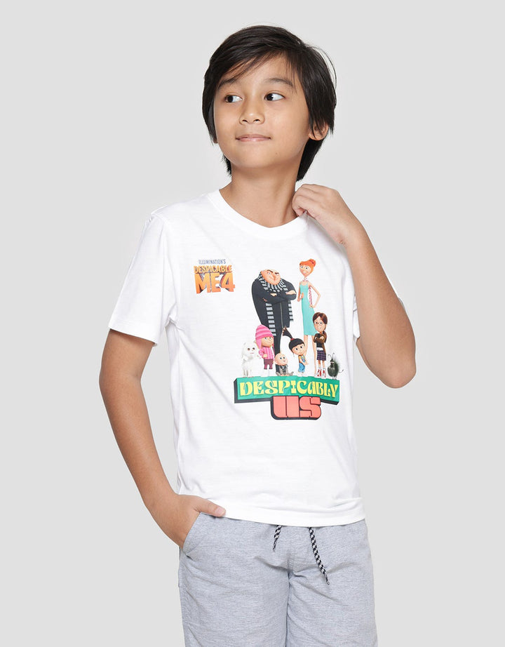 Character Minions Movie Poster Print Boys Short Sleeve T-shirt