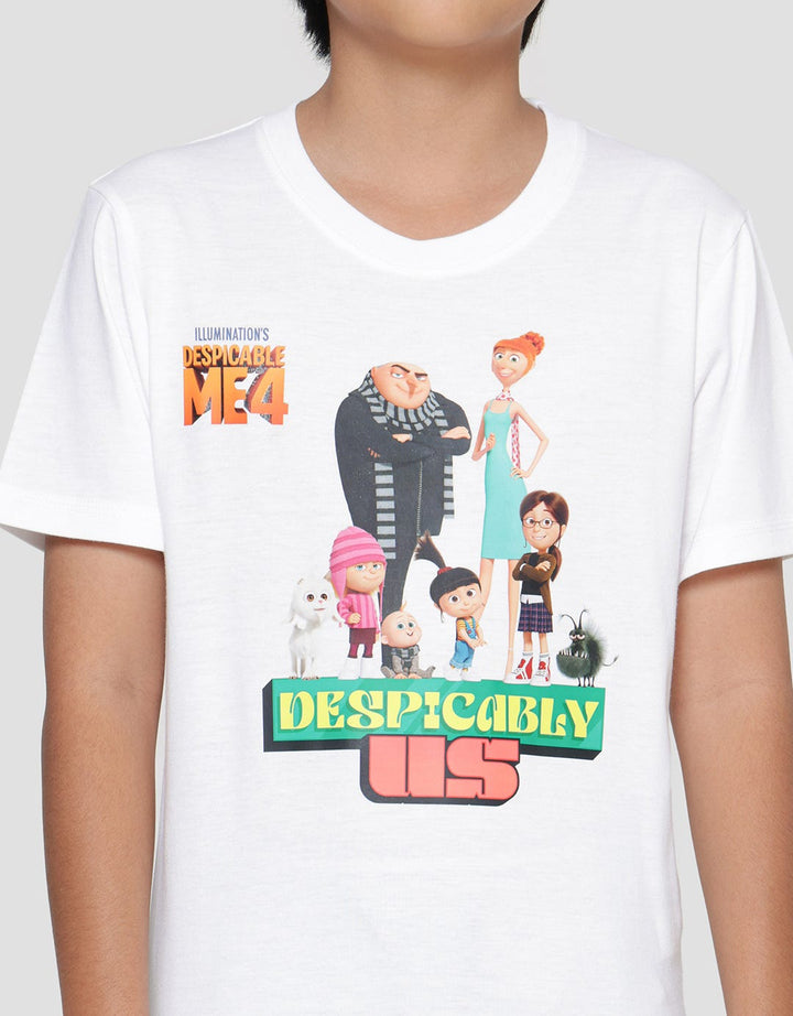 Character Minions Movie Poster Print Boys Short Sleeve T-shirt