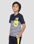 Character Minions Movie Salur Print Short Sleeve T-shirt for Boys