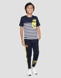 Character Minions Movie Salur Print Short Sleeve T-shirt for Boys