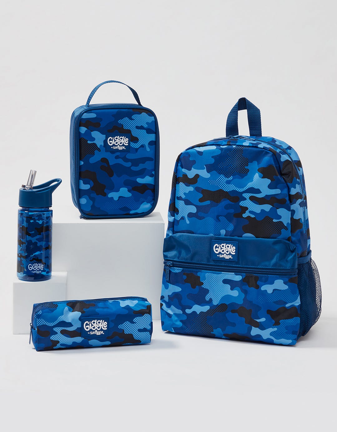 Smiggle Giggle Blue Army Bundle (4 Pieces) Anak Laki-Laki