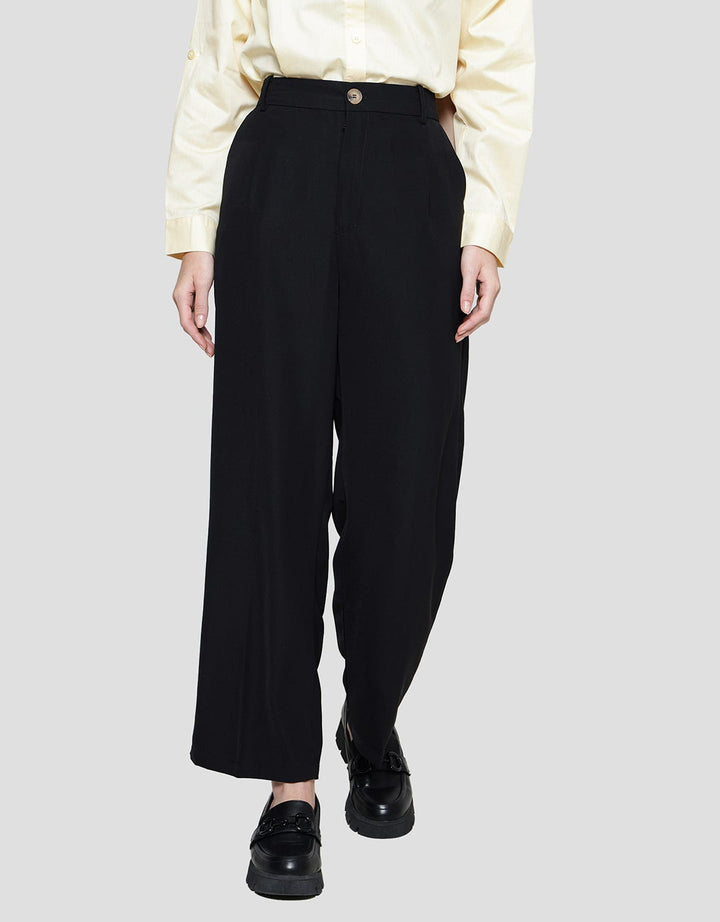 Annisa Wide Straight Leg Trousers Women's Long Pants