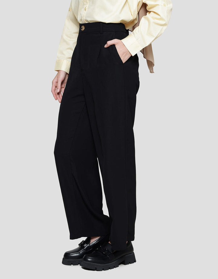 Annisa Wide Straight Leg Trousers Women's Long Pants