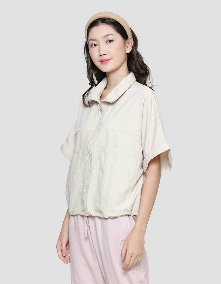 American Jeans Outmel01 Jaket Crop Parasut Wanita