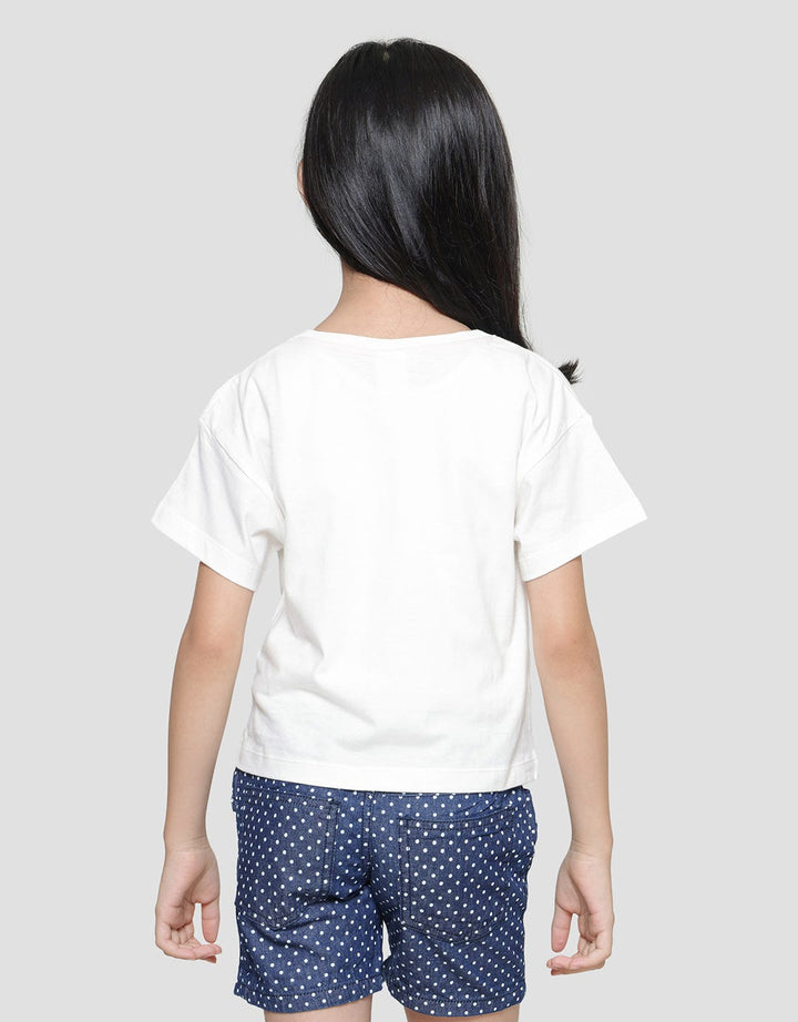 Little M Good Morning Bear 3 Kaos Lengan Pendek Anak Perempuan