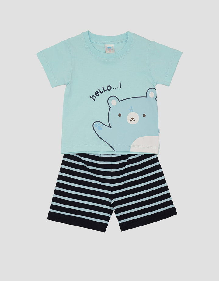 Pipiniko Hello Bear Set Pakaian Anak Laki-laki