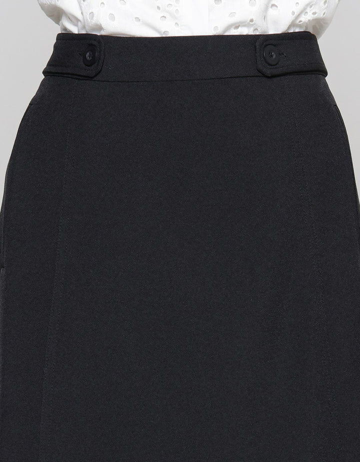 Connexion Two Button Rok Midi Wanita