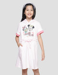 Disney Minnie Daisy Hoodie Dress Anak Perempuan