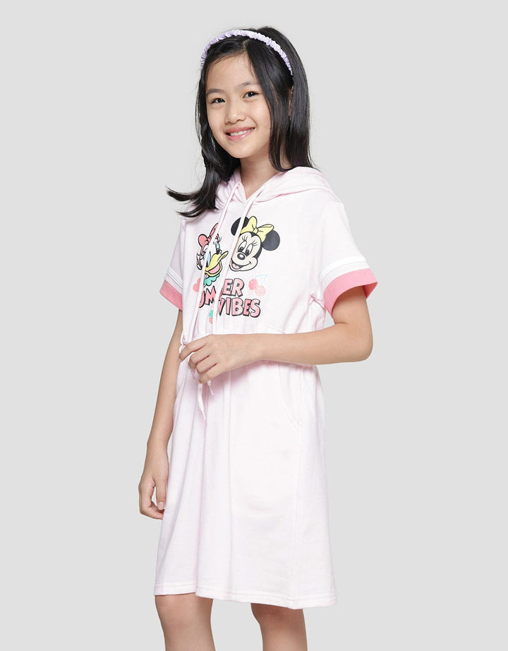 Disney Minnie Daisy Hoodie Dress Anak Perempuan
