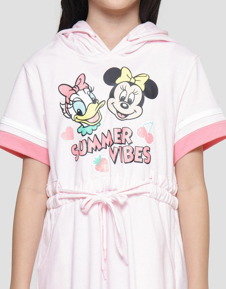 Disney Minnie Daisy Hoodie Dress Anak Perempuan