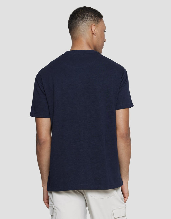 Cole Solid Melange Kaos Lengan Pendek Pria