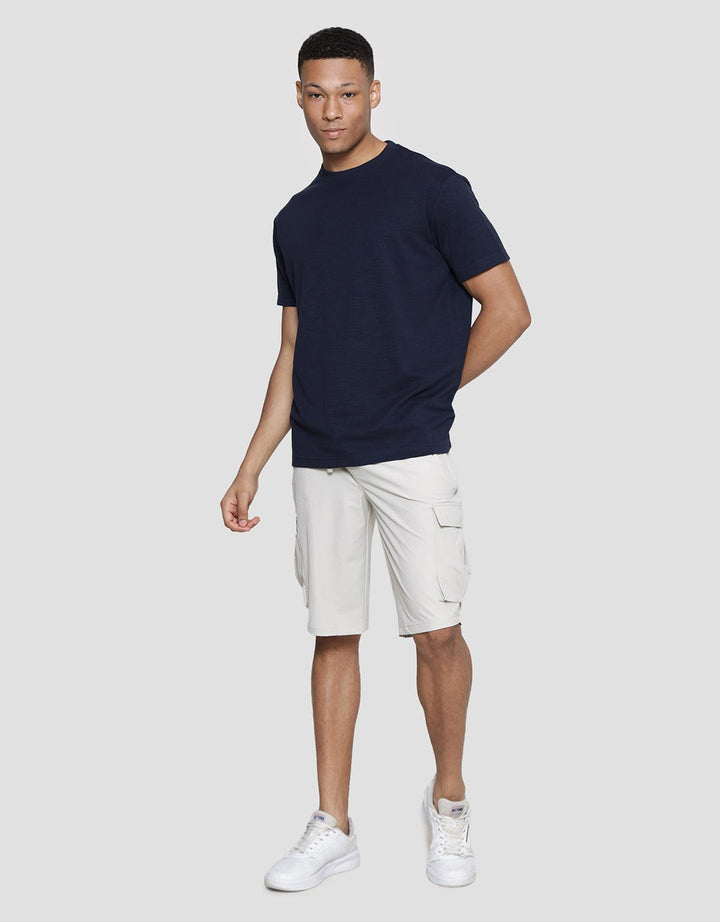 Cole Solid Melange Kaos Lengan Pendek Pria