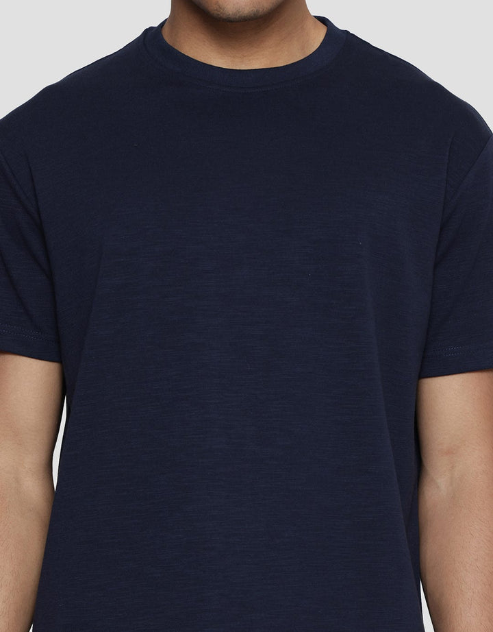 Cole Solid Melange Kaos Lengan Pendek Pria