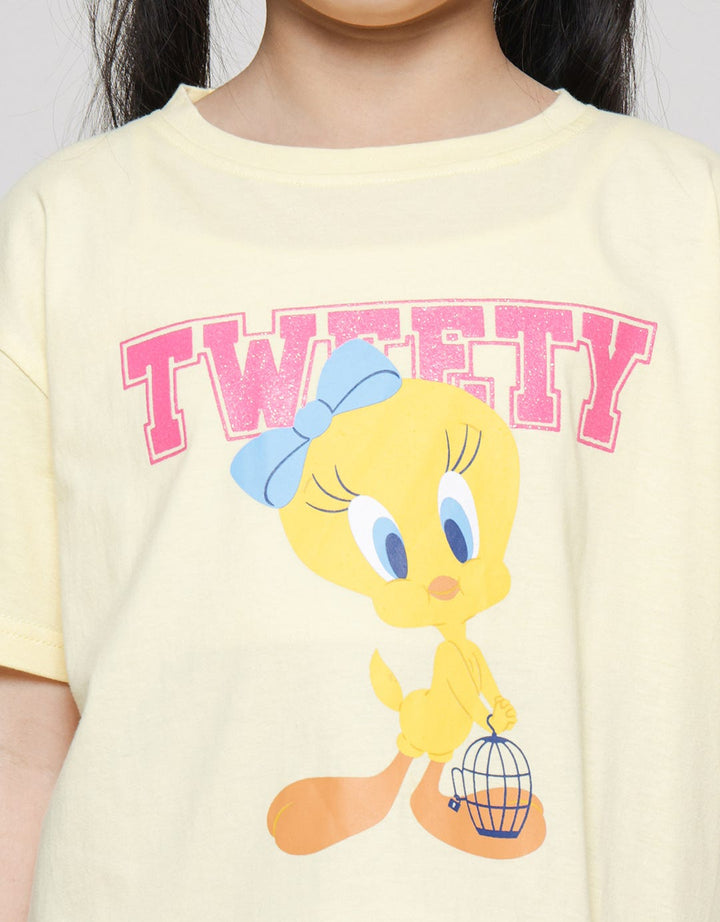 Character Ribbon Tweety Girls T-shirt