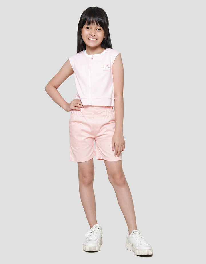 Little M Vest Embroidered Cat Jacket for Girls