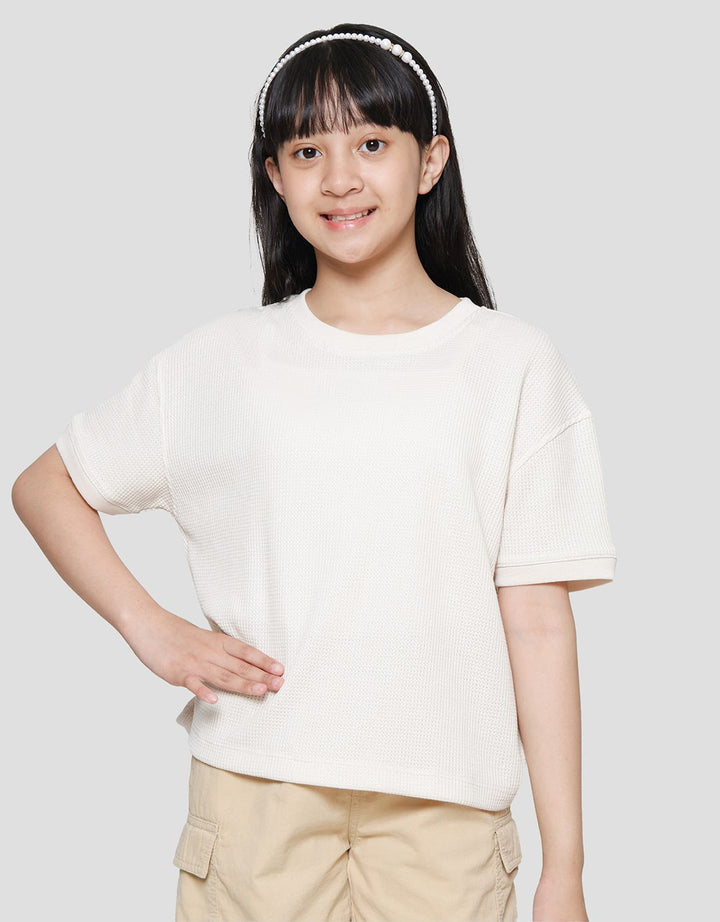 Nevada Cool Kid Kaos Waffle Anak Perempuan