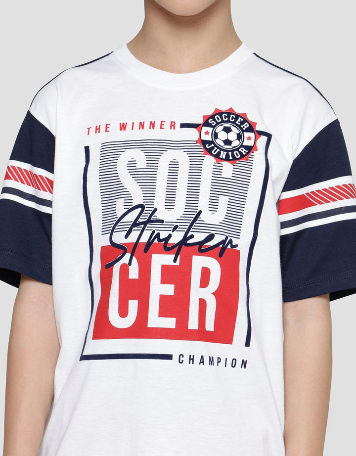 Aero Soccer Junior Print Kaos Lengan Pendek Anak Laki-Laki