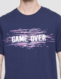 Nevada Wording Game Over Kaos Lengan Pendek Pria