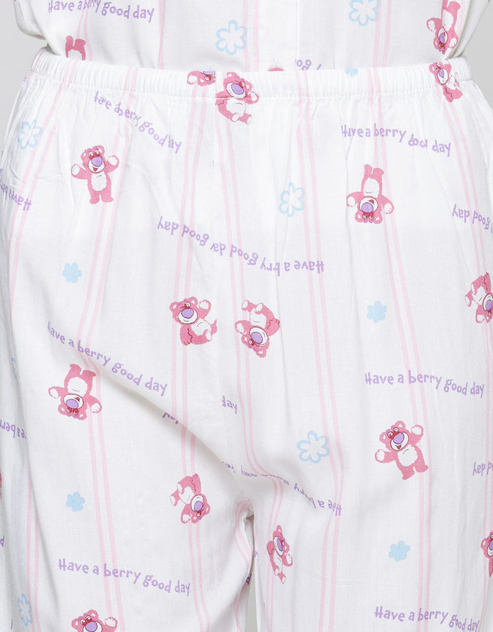 Disney Lotso Stripe Set Piyama Wanita