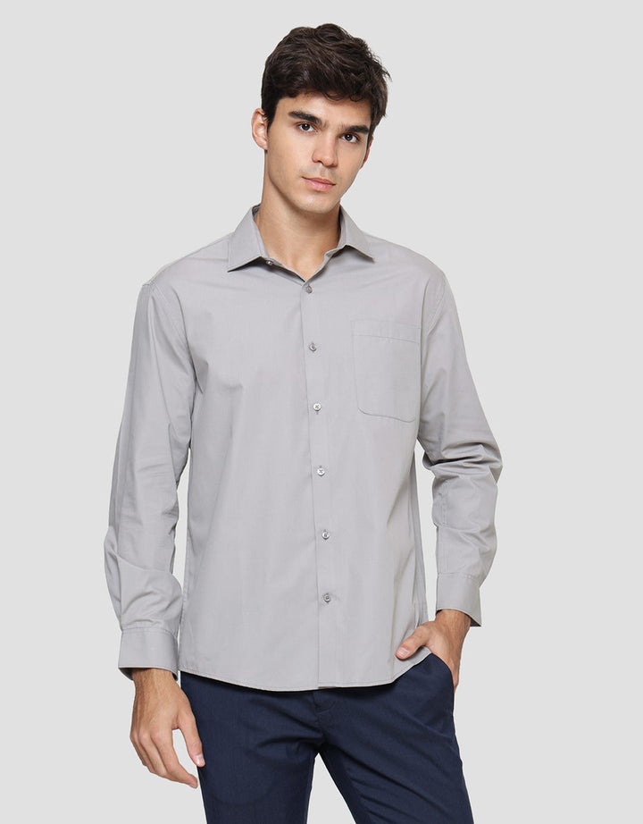 Cole Basic Solid Regular Men's Long Sleeve Shirt