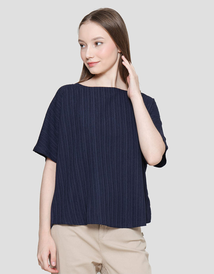 St. Yves Dual Text Blouse Wanita