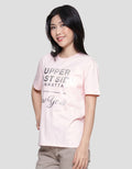 Details Regular Tee Foil Silver Wording Kaos Wanita