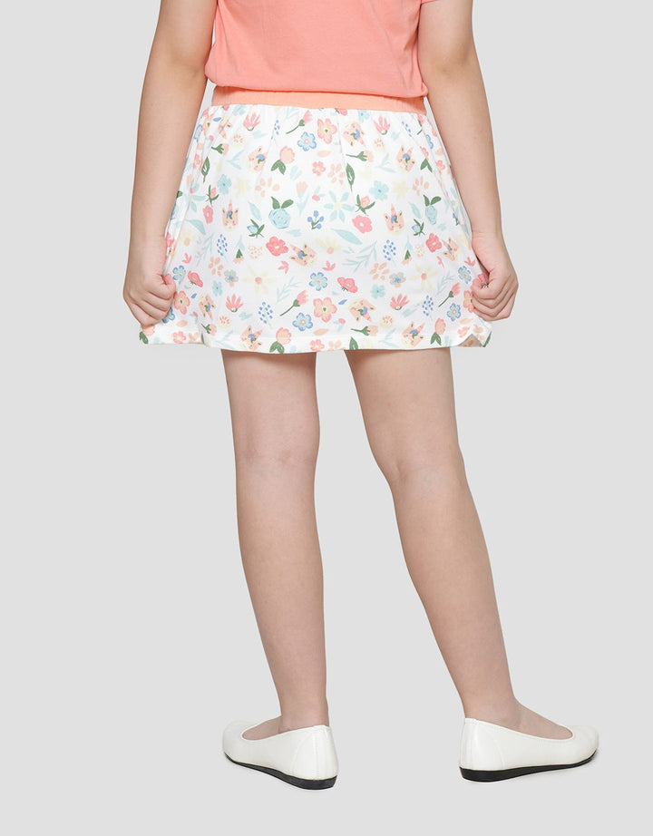 Little M Full Print Girls Mini Skirt