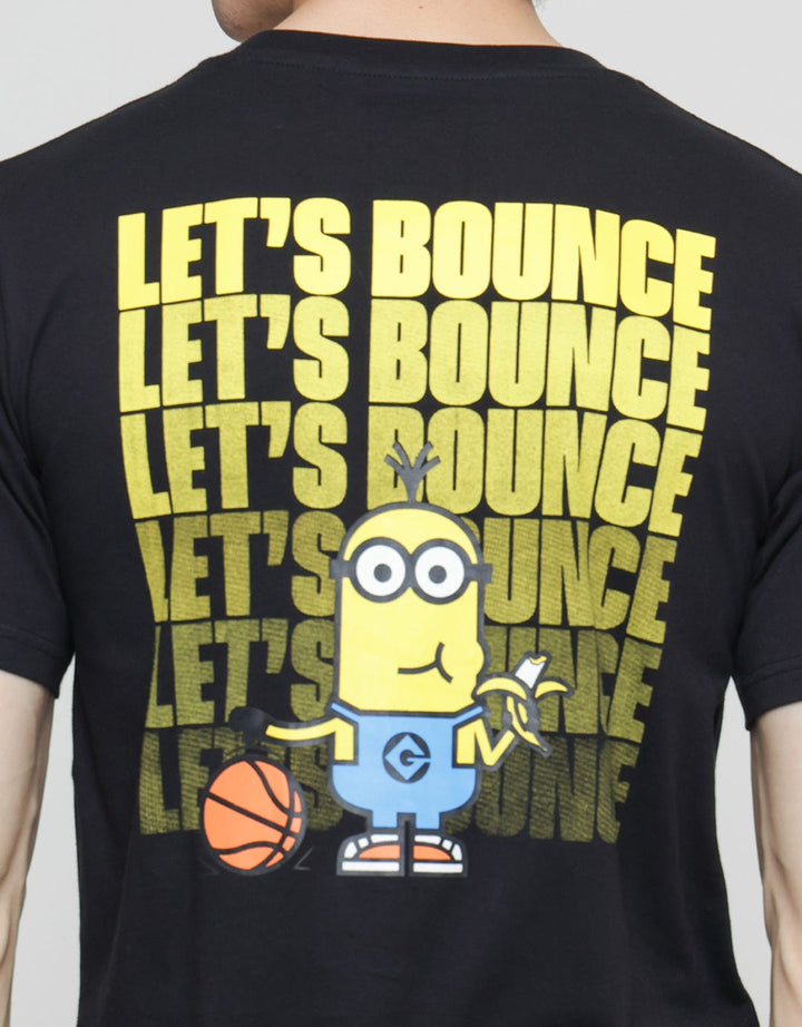 T Zone Banana Let's Bounce Minions Kaos Lengan Pendek Pria