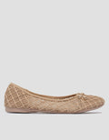 Connexion Laces Textrue Sepatu Flat Wanita