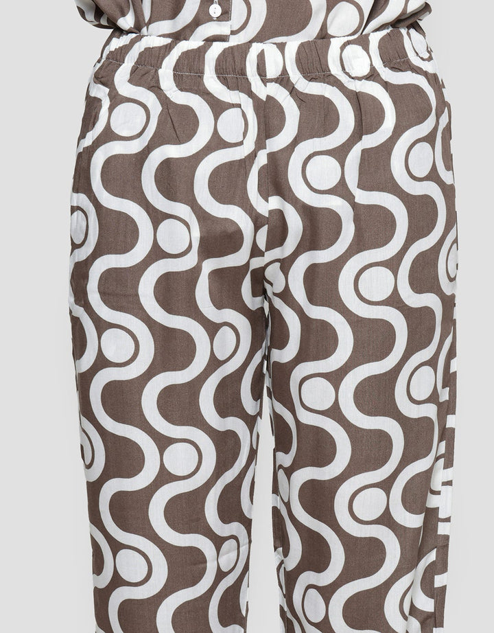 St. Yves Dot Wave Baju Tidur One Set Wanita