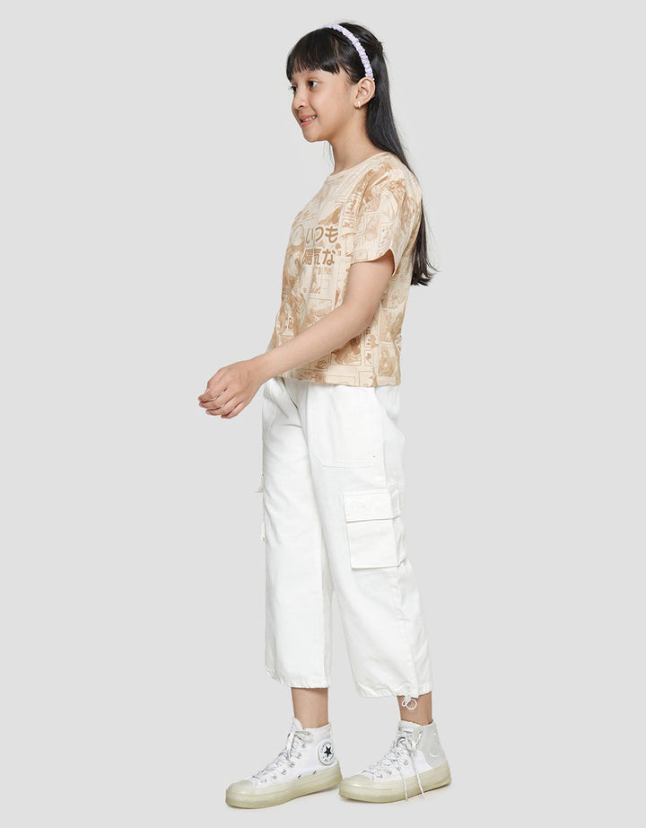 Nevada Boxy Anime Kaos Anak Perempuan