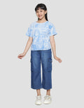 Nevada Boxy Full Print Anime Kaos Anak Perempuan