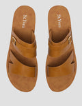 St. Yves Buckle Accent Strap Slipper Sandal Wanita