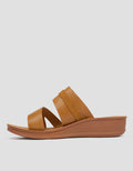 St. Yves Buckle Accent Strap Slipper Sandal Wanita