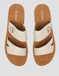 St. Yves Buckle Accent Strap Slipper Sandal Wanita