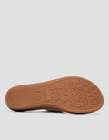 St. Yves Buckle Accent Strap Slipper Sandal Wanita