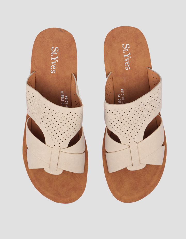 St. Yves Laser Cut Slipper Sandal Wanita