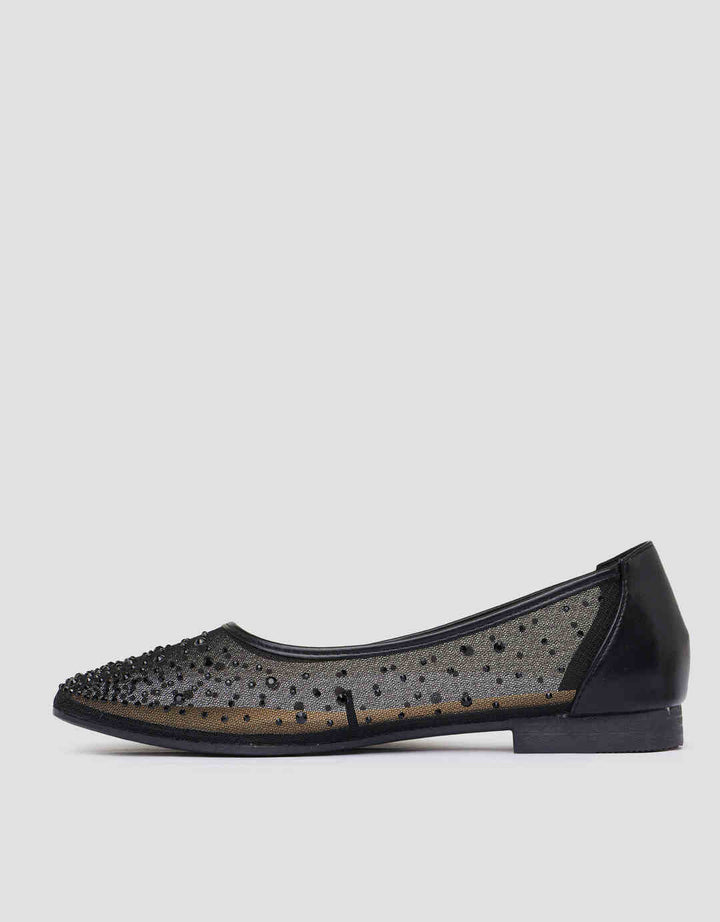 CONNEXION DZH10 BEADS ACCESSORIES SEPATU BALLERINA WANITA