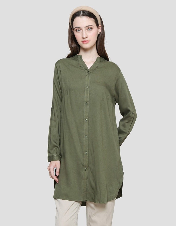 St. Yves Rayon With Skuder Kemeja Wanita